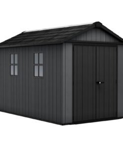 Keter Newton Plus Apex Outdoor Storage Shed 7.5x11ft - Grey
