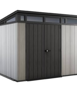 Keter Artisan Pent Outdoor Garden Storage Shed 9 x 7ft -Grey